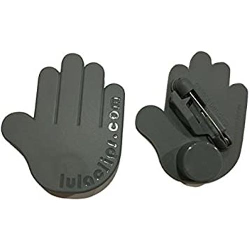 Baby Car Seat Harness Clips (2-Pack) - Hold Buckles Open, Prevent Twisting Straps and Save Time - Easy to Install, Childproof Locking Pin - Fit All Car Seats and Carriers, Grey