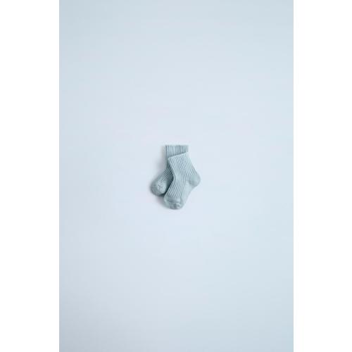 100% CASHMERE SOCKS - Light blue | ZARA United States