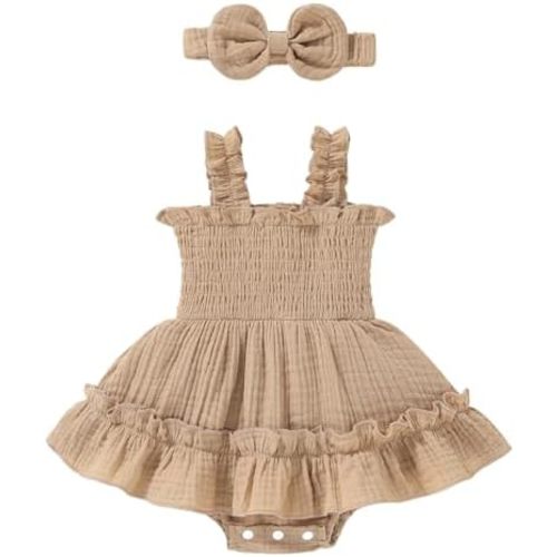 Happy Town Infant Baby Girl Clothes Toddler Summer Romper Dress Outfits