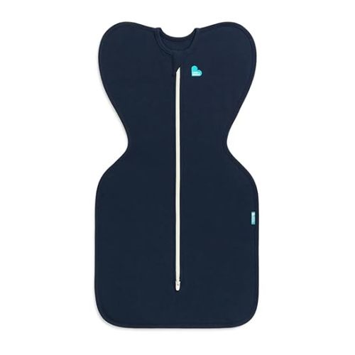 Love to Dream Swaddle UP, Baby Sleep Sack, Self-Soothing Swaddles for Newborns, Get Longer Sleep, Snug Fit Helps Calm Startle Reflex, New Born Essentials for Baby, 1.0 TOG, Medium 13-19 lbs, Navy