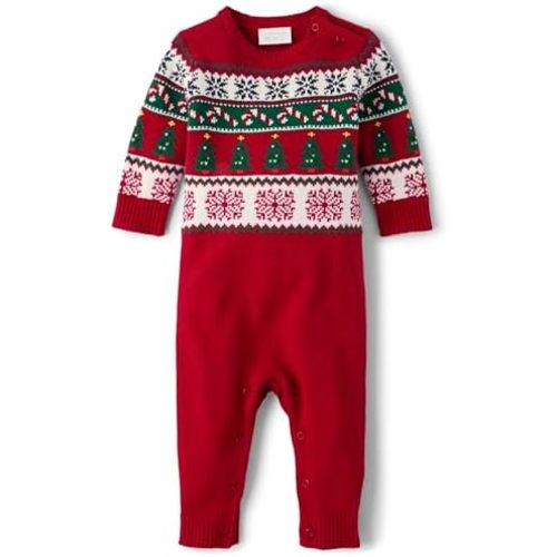 The Children's Place Baby And Newborn Knit Fairsile Romper