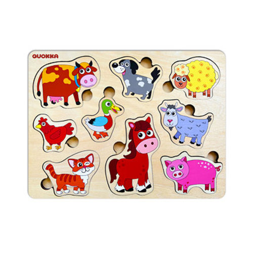 Wooden Puzzles for Toddlers 1-2 - Pegged Puzzles Animal Sea