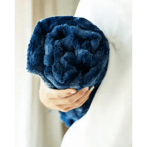 Sorbet Navy Blanket | Minky Couture