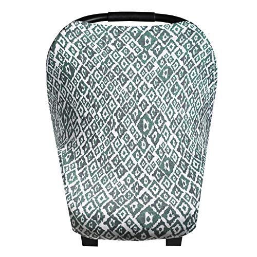 Copper Pearl Multi-Use Cover: Car Seat Covers, Nursing Cover, and Stroller Cover for Sun - Stretchy Fabric, All-Season Use, Stylish Designs, Easy Access for Moms - Topaz