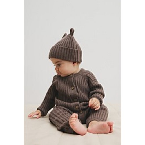 Chocolate Marle Button Knit Jumpsuit - Jumpsuits & Bodysuits | Country Road