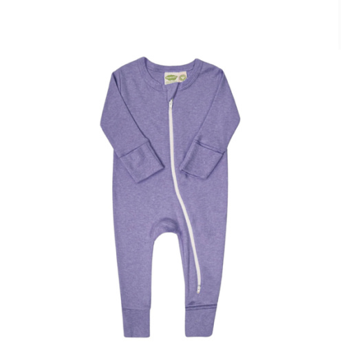 Organic Snuggle Soft Melange '2-Way' Zipper Romper