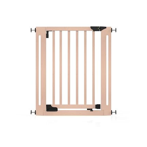 Baby Delight SizeWise™ Wood Pressure Mounted Safety Gate 27.6"-31.5" | Extra-Wide Passage | Auto-Close Two-Way Opening | Easy Installation | PEFC Certified Beech Wood (28.7" Passage)