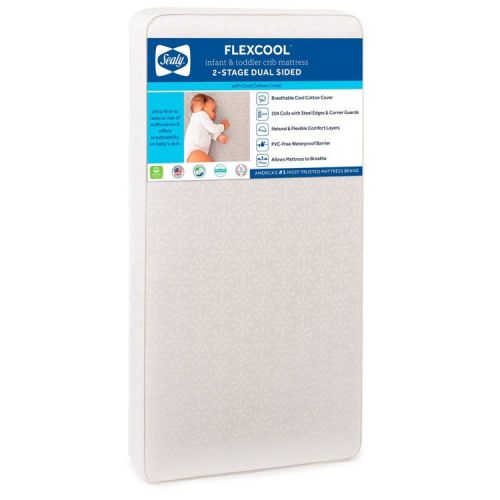 Sealy FlexCool 2-Stage Crib And Toddler Mattress
