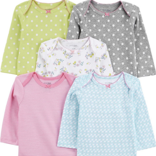 Simple Joys by Carter's baby-girls 5-pack Long-sleeve Bodysuit