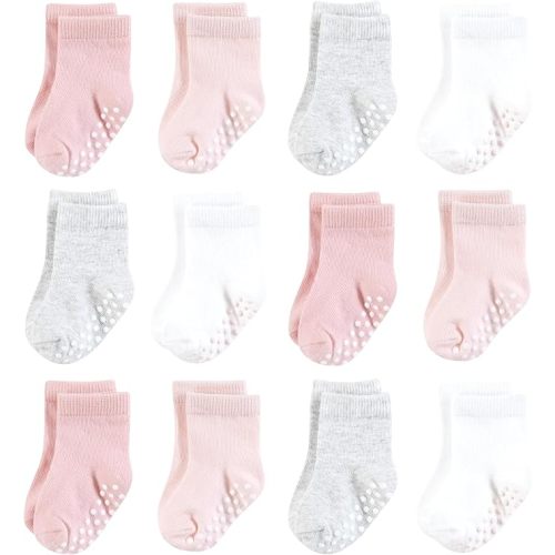 Hudson Baby unisex-baby Cotton Rich Newborn and Terry Socks