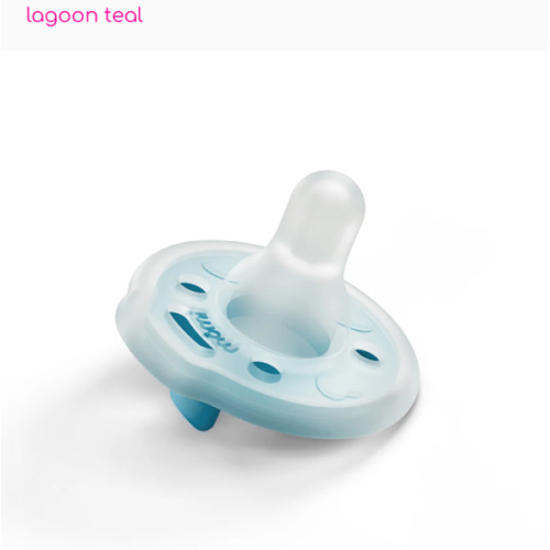 single babypace® breast‑like pacifier in lagoon | mōmi