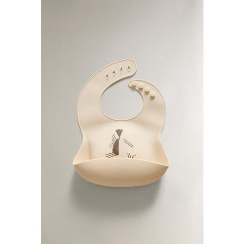KIDS' SILICONE RABBIT BIB