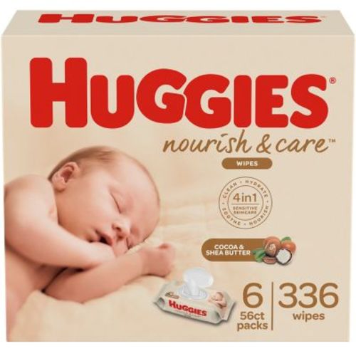 Huggies® Nourish & Care™ 336-Count Scented Moisturizing Baby Wipes