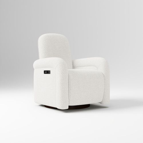 Bucatini Power Recliner - White Boucle