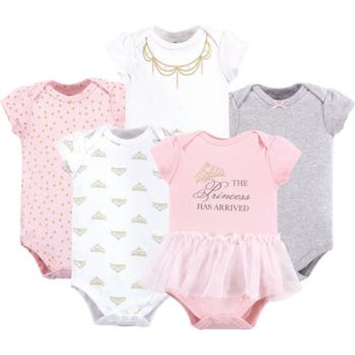 5Pk Bodysuits, 3-6M