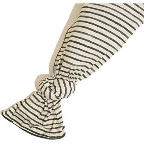 Freshly Picked Swaddle Blanket, One-Size-fits-All, Charcoal Stripes