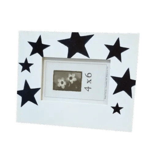Navy Stars Picture Frame - Purple Pumpkin Gifts