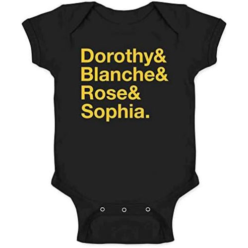 Pop Threads Dorothy & Blanche & Rose & Sophia. Funny Retro Infant Baby Boy Girl Bodysuit