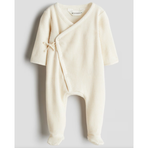 Light blue Waffled Cotton Jumpsuit for kids | H&M US