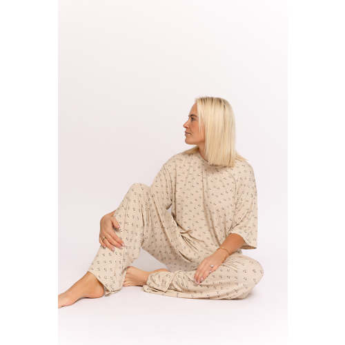 Women's Boxy Tee Lounge Set | Flora