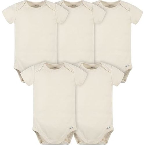 Gerber Baby 5 Pack Onesies Multi-packs Bundle Interlock 180 Gsm