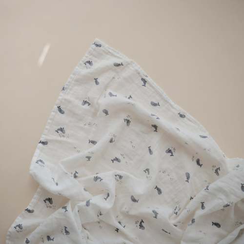 Organic Cotton Mushie Baby Muslin Swaddle Blanket