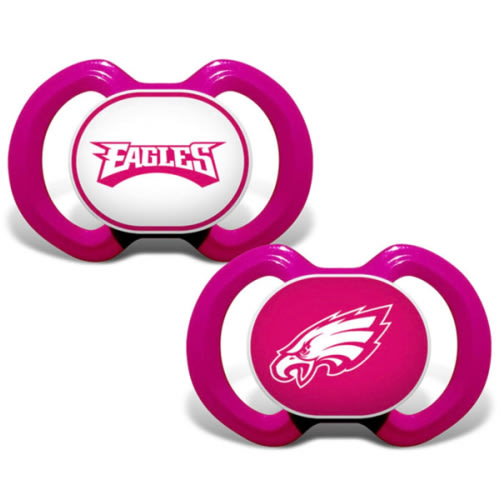 Philadelphia Eagles 2pk Pink Baby Pacifier - 1710178