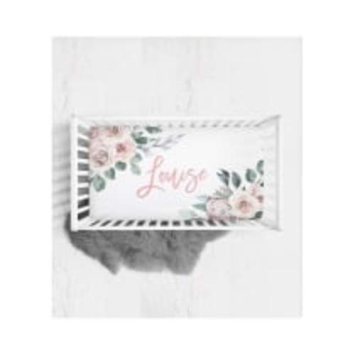 Personalized Crib Sheet - Floral