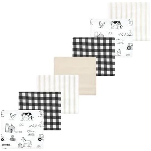 Luvable Friends Little Treasure Flannel Receiving Blankets 7pk