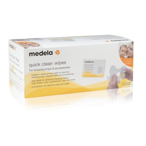 Medela Quick Clean Breast Pump and Accessories Wipes - 40 count