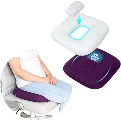 Donut Pillow Postpartum for Sitting Pregnancy Cushion with Perineal Ice Packs Episiotomy Butt Pad Tailbone Pain Relief Hemorrhoid Coccydynia Women After Birth Recovery Medical Care (3 in 1)