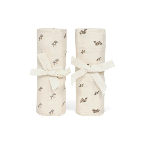 Assorted 2-Pack Organic Cotton Jersey Swaddle Blankets