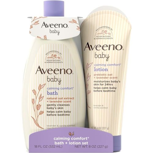 Aveeno Baby Calming Comfort Bath & Body Lotion Set, 2 Items