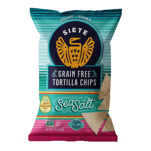 Siete Family Foods Grain Free Tortilla Chips, Sprinkle of Sea Salt, 5 oz