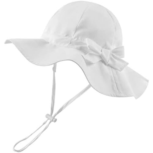 Bow Baby Girls Bucket Hat Infant Toddler Summer Cap Sun Protect Kids Hat for Girls