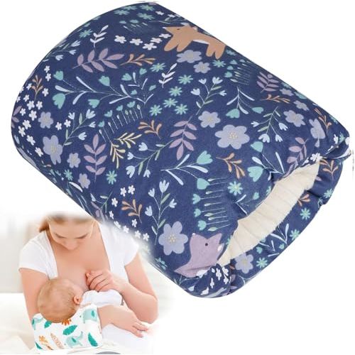 MKXPWMKS Cozy Cradle Pillow, Cozy Cradle Arm Pillow, Baby Nursing Pillow Head Support Pillow for Breastfeeding Bottle Feeding (Small Gray Fish)