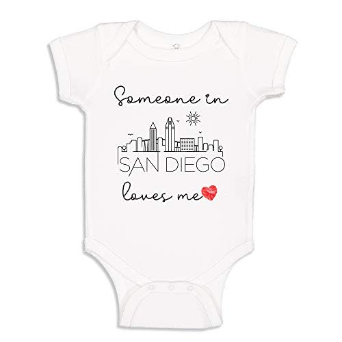 Someone Loves Me in Baby Bodysuit Infant One Piece for U.S. American Cities