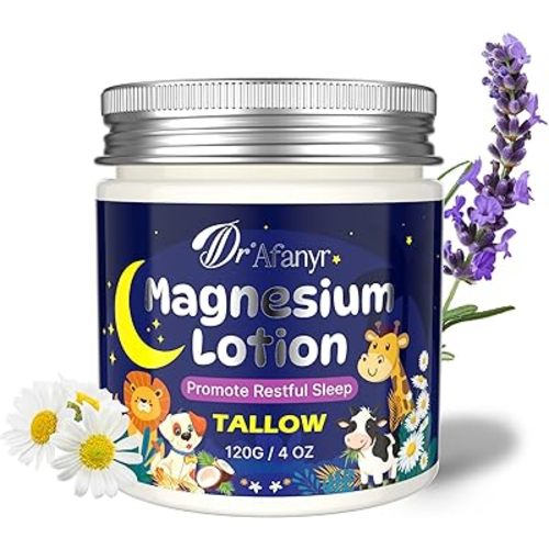 Magnesium Lotion for Kids – Juniors Bedtime Lotion for Sleep & Growing Pain Relief, Coconut Scented Magnesium Chloride Kids Lotion with No Melatonin Tallow-Based Formula for the Whole Family Routine