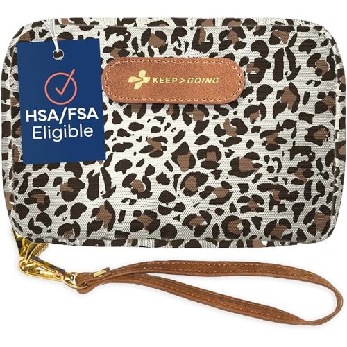 Keep Going Travel First Aid Kit for Kids – 130 Pc.for Purse, Diaper Bag, Backpack, & Suitcase, with Latex-Free Bandages – 7 x 5 x 2 in. Travel First Aid Kit TSA-Approved