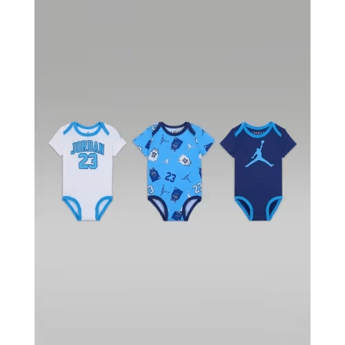 Jordan Baby (3-6M) 23 Jersey 3-Pack Bodysuits