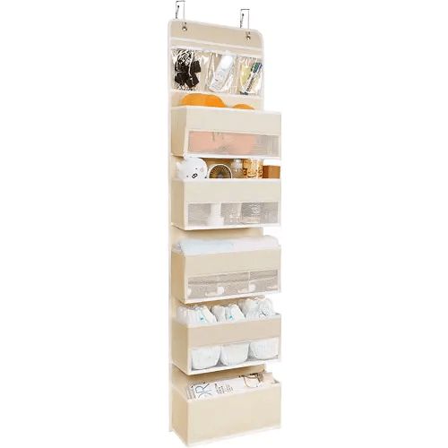 Univivi 6-Shelf Over Door Hanging Organizer Fabric Door Storage