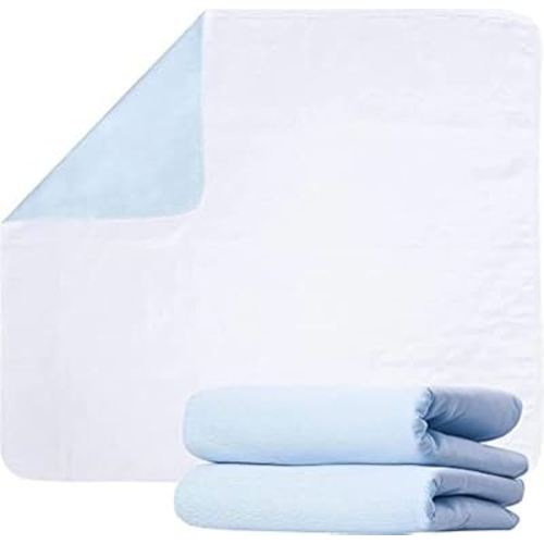 GREEN LIFESTYLE Washable Underpads - Large Bed Pads for use as Incontinence Bed Pads, Reusable Pet Pads, Great for Dogs, Cats, Bunny, Seniors Bed Pad (Pack of 2 - 18x24)