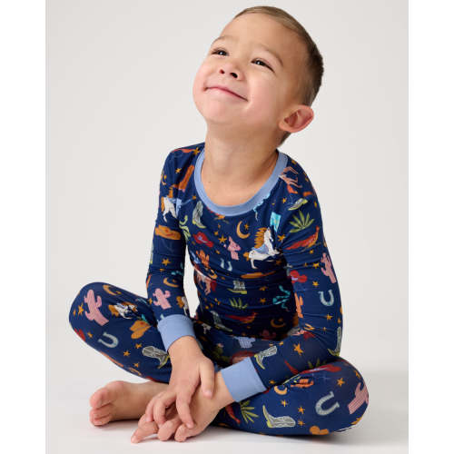 Blue Rancher Roundup Two-Piece Pajama Set | Little Sleepies