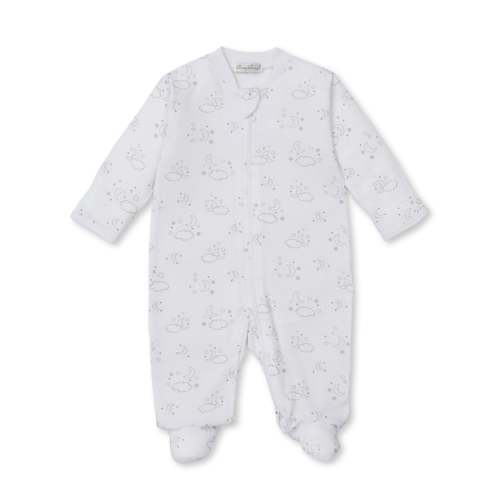 Cheerful Goodnight Silver Zip Footie