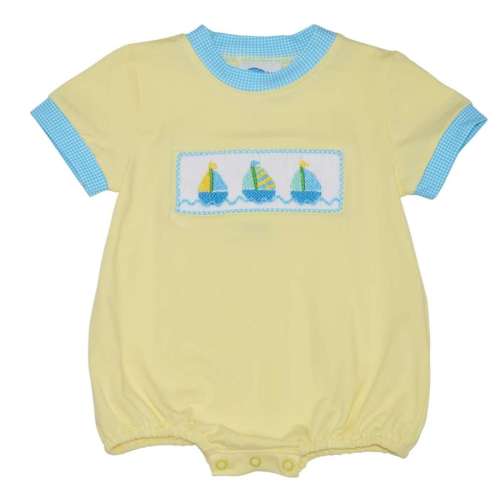 Hand Smocked Sailboats Bubble