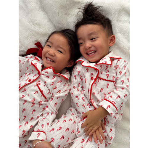 Candy Cane / Organic Pointelle Lounge Set