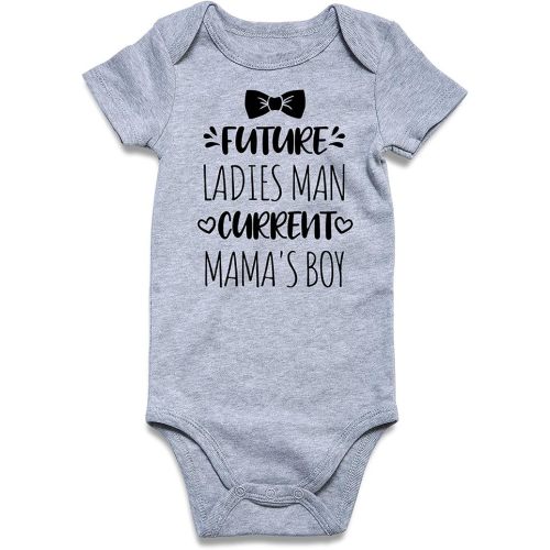 RAISEVERN Baby Boys Girls Clothes Infant Romper Newborn Bodysuits Funny Outfit 0-12 Months