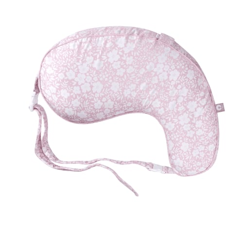 Boppy Uplift Nursing Pillow - Wedge Bottle & Breastfeeding Pillow to Reduce Spit-Up and Reflux Symptoms, with Body-Inclusive Opening And Adjustable Belt - Pink Frost Floral