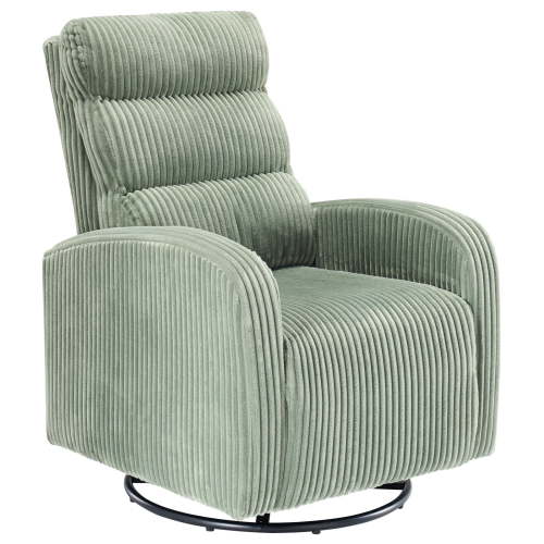 EDX 360°Swivel Nursery Chair, Comfy Chair for Bedroom, Rocking Chair with Thickened Seat Cushion, High Back Sofa Chairs for Living Room, Nursery Room and Reading Room, Green