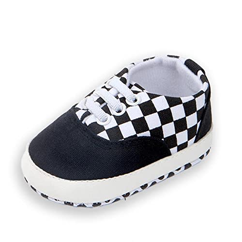 Clowora Unsex Baby Boys Girls Canvas First Walkers Shoes,Infant Non Slip Soft Sole Toddler Flat Lazy Loafers Sneaker